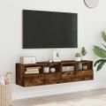 vidaXL TV nástenné skrinky 2 ks dymový dub 60x30x30cm kompozitné drevo