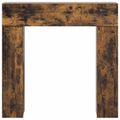 vidaXL Rám krbu Dymový dub 102 x 18 x 100,5 cm Kompozitné drevo