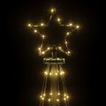 vidaXL Vianočný stromček s hrotom 108 teplých bielych LED 180 cm