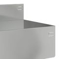 vidaXL Obrubník trávnika 30 ks 100 x 10 x 8 cm Oceľ Strieborná