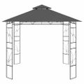 vidaXL Altánok 3x3x2,7 m antracitový 160 g/m²