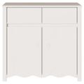 vidaXL Servírovacia skriňa so zásuvkou Drammen Biela 79 x 43 x 75.5 cm
