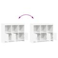vidaXL Servírovacia skriňa Biela 98,5 x 33 x 80 cm Kompozitné drevo