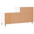 vidaXL Botník biely 102x36x60 cm spracované drevo