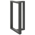 vidaXL Nohy barového stola v tvare T, 2 ks, antracitové, 60x35x(90-91) cm, oceľ
