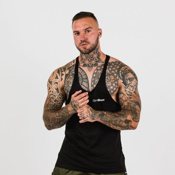 Tielko Stringer Black - GymBeam, veľkosť M