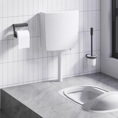 vidaXL WC nádržka so spodným prívodom vody 3/6 l, biela