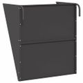 vidaXL Visací feeder na seno Čierna 61 x 33 x 66 cm