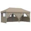 vidaXL Party stan Pop-up 580 x 292 x 315 cm Sivohnedá Oxfordská látka