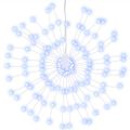 vidaXL Vianočné hviezdicové svetlo 140 LED studené biele 17 cm