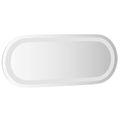vidaXL Zrkadlo do kúpeľne s LED Priehľadná 50 x 20 cm tvrdené sklo