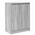 vidaXL Botník sivý dub sonoma 57x34x76 cm kompozitné drevo