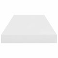 vidaXL Plávajúce nástenné police 4 ks, lesklé biele 60x23,5x3,8cm, MDF