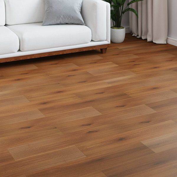 vidaXL Laminátová podlaha 5 pcs Zlatá žltá 101 x 20 x 0,8 cm