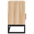 vidaXL Nočný stolík 40x30x55,5 cm kompozitné drevo a železo
