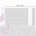 vidaXL Zvarené pletivo s podperami 10 x 1,2 m PVC potiahnutá oceľ Sivá