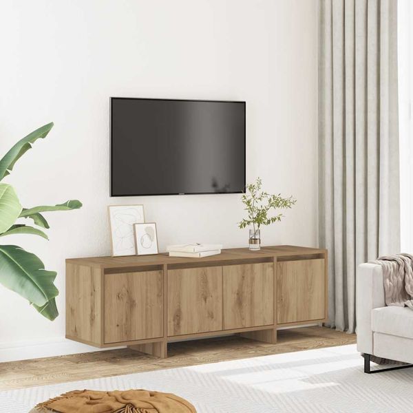 vidaXL TV skrinka dub artisan 120x30x40,5 cm kompozitné drevo