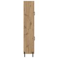 vidaXL Highboard Remeselný dub 69,5 x 34 x 180 cm Kompozitné drevo