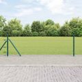 vidaXL Hexagonálne oplotenie s betónovým podstavcom 10 x 0,4 m Zelená