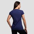 Dámske tričko Basic Navy Blue - GymBeam, veľkosť M, veľkosť oblečenia M