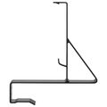 vidaXL Podpora strážcu snehu 12 ks Čierna 29,5 x 3 x 34,5 cm Oceľ