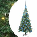 vidaXL Vianočný stromček Zelená 120 cm PVC