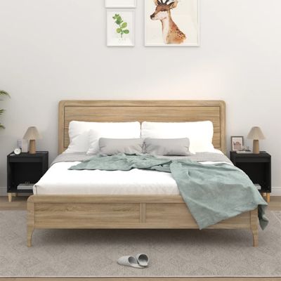 vidaXL Nočné stolíky 2 ks čierne 40x35x50 cm