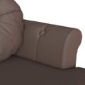 vidaXL Chesterfield lavica Hnedá 120,5 x 65 x 75 cm Umelá koža
