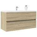 vidaXL Skrinka pod umývadlo, dub sonoma 90x38,5x45cm, kompozitné drevo