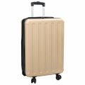 vidaXL Kufor so zámkom šampanského 43 x 27 x 66 cm ABS plast