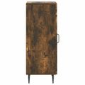 vidaXL Servírovacia skriňa Dymový dub 33 x 34,5 x 89,5 cm