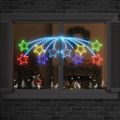 vidaXL Vianočná Hviezda 432 LED Viacfarebný 182 x 58 cm PVC