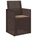vidaXL Vankúše na sedenie 4 ks Polyester Sivohnedá 47 x 36 x 2 cm