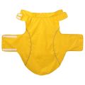 vidaXL Pláštenka pre psa s reflexnými prúžkami, polyesterová, žltá, 4XL