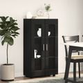 vidaXL Servírovacia skriňa FLORIN 55,5 x 29 x 100 cm Čierna