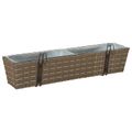 vidaXL Zábradlie 2 ks Sivá 80 x 17 x 17 cm Kov
