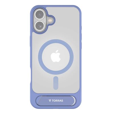Puzdro Torras Pstand Series pre iPhone 16 (modré)