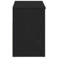 vidaXL Lavička na topánky 80 x 30 x 45 cm Kompozitné drevo Čierny dub