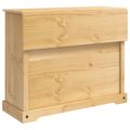 VidaXL Úložisko v kuchyni so zásuvkou Medový vosk 112 x 70 x 91,5 cm