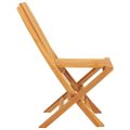 vidaXL Skladacie stoličky 6 ks 47x47x89 cm Masívne teakové drevo