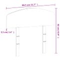 vidaXL Čelo postele voskové hnedé 75 cm masívna borovica
