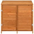 vidaXL Záhradná kôlňa hnedá 102x52x112 cm masívne jedľové drevo