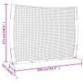 vidaXL Bejzbalová sieť červeno-čierna 369x107x271 cm oceľ a polyester