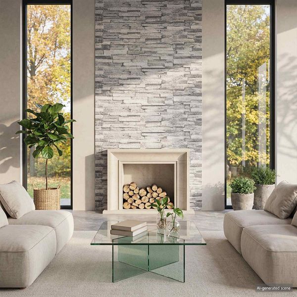 vidaXL Nástenné panely 10 ks 100 x 25 cm Svetlosivá EPS pena