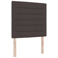 vidaXL Posteľ s pružinovým rámom Tmavohnedá 200 x 90 cm látka