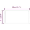 vidaXL LED kúpeľňové zrkadlo 40x80 cm