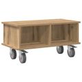 vidaXL TV stolík 68,5 x 35 x 35 cm Remeselný dub Kompozitné drevo