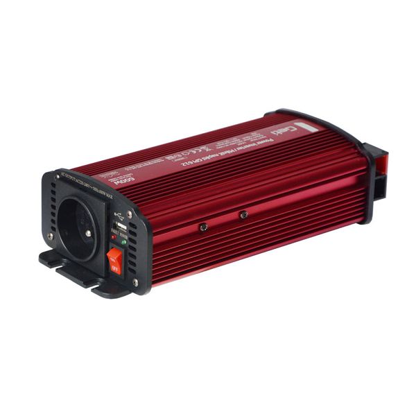Menič napätia GETI GPI 612 12V/230V 600W USB