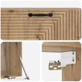 vidaXL Nástenná TV skrinka 98 x 31 x 30 cm Dub artisan