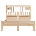 vidaXL Posteľ s knižnicou bez matraca 160x200 cm borovicový masív